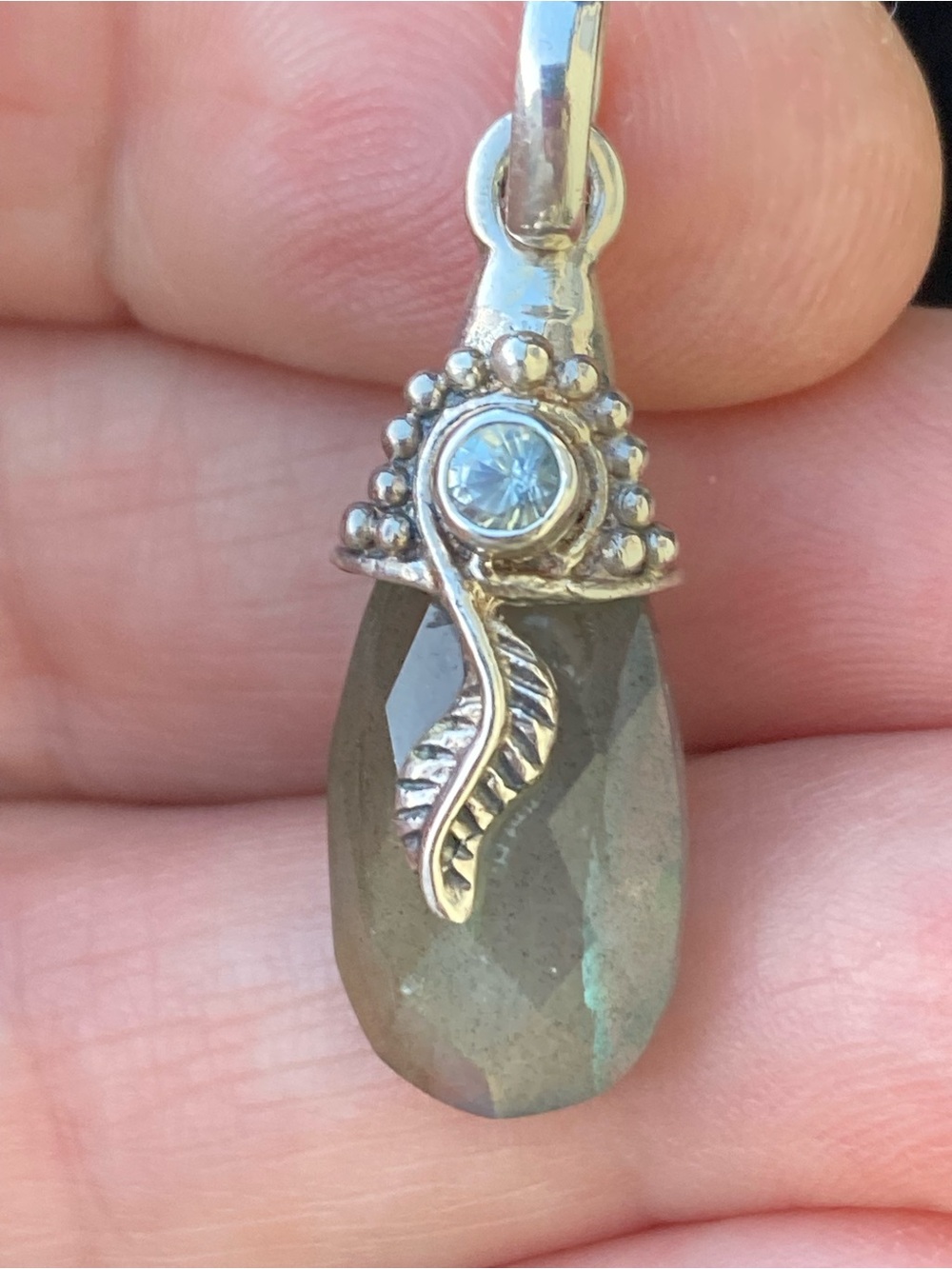 Labradorite and Sterling Silver necklace